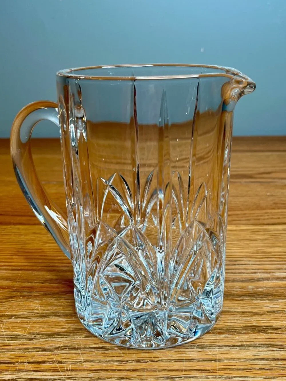 Marquis by Waterford Crystal Brookside 6 3/4 Inch Pitcher with Handle,  30 oz